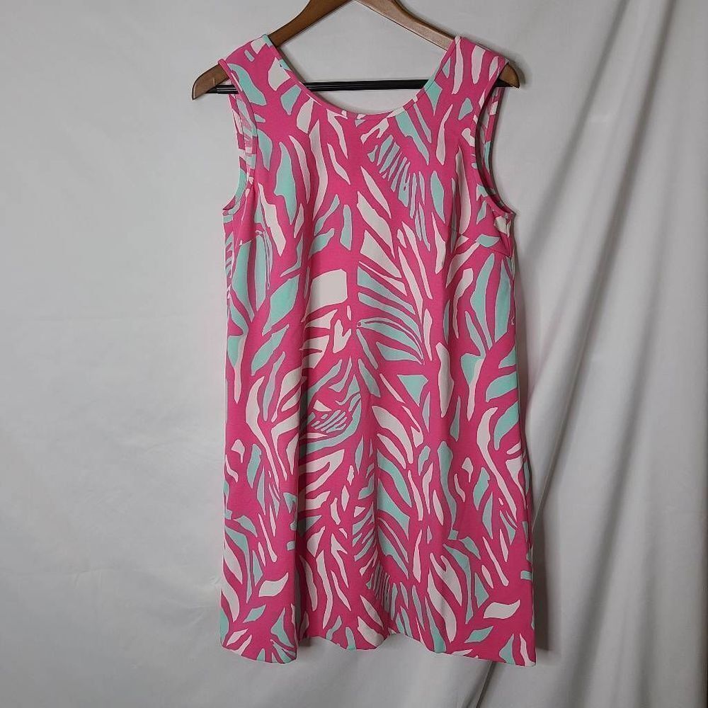 Lilly Pulitzer Sabrina Shift Dress Capri Pink Papaya Playa sz M